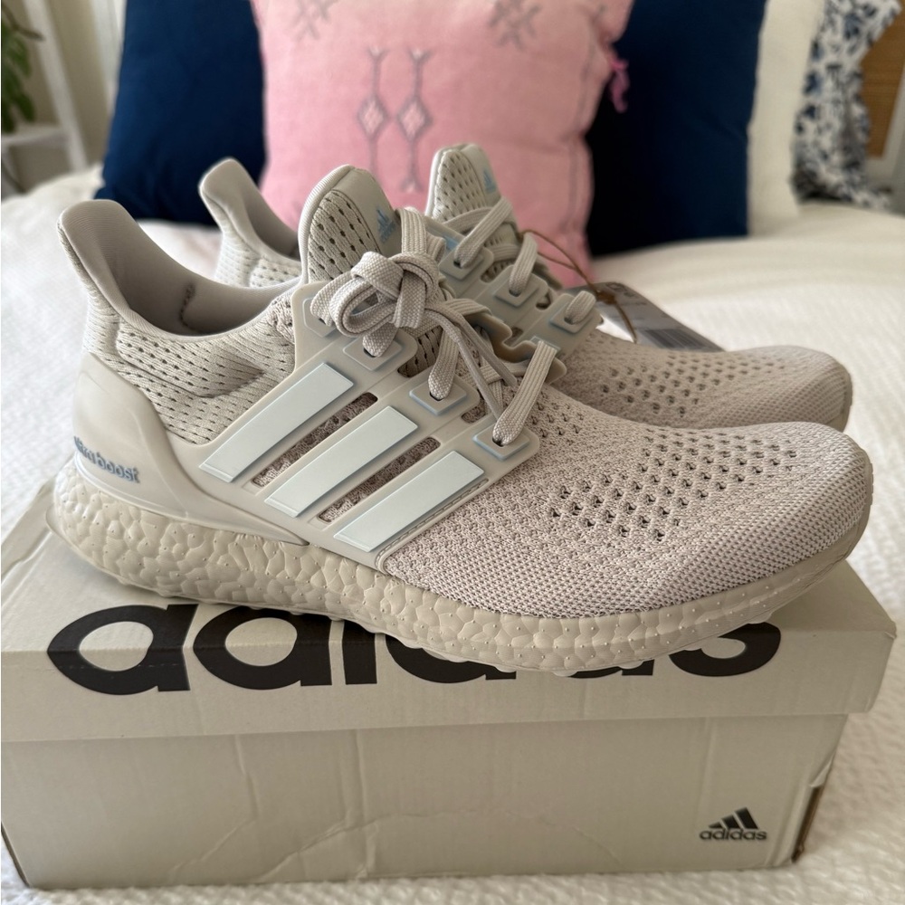 NWT adidas Light Gray Beige Women’s Ultraboost Running Shoes